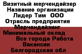 Визитный мерчендайзер › Название организации ­ Лидер Тим, ООО › Отрасль предприятия ­ Мерчендайзинг › Минимальный оклад ­ 18 000 - Все города Работа » Вакансии   . Белгородская обл.